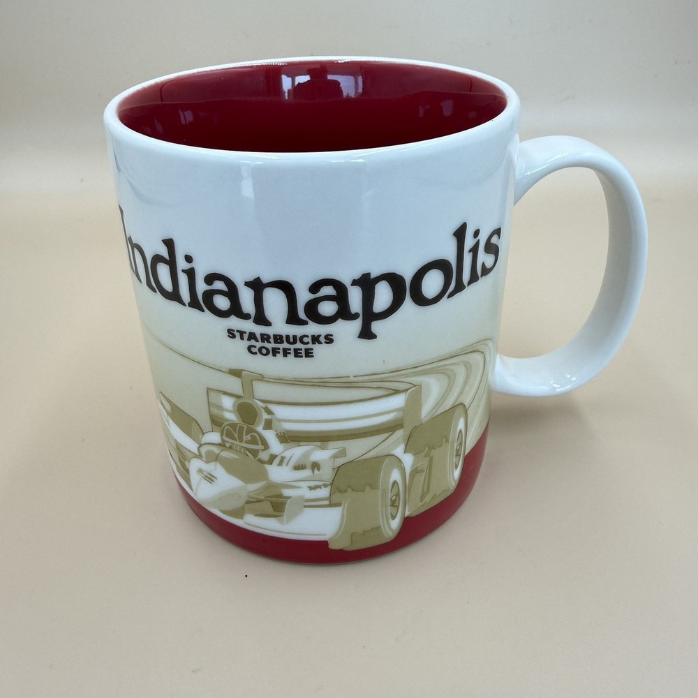 Starbucks Indianapolis Mug 2012 Global Icon Collector Series Racecar 16oz